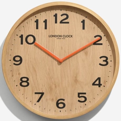 ロンドンクロック◆LONDON CLOCK  1229◆ユニークな壁掛け時計(ウッドブラウン)◆UNIQUE WALL CLOCK - WOOD BROWN