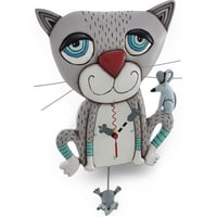 アレン デザイン スタジオ◆P1404◆グレーの猫とネズミ◆ALLEN DESIGN  STUDIO