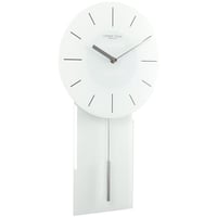 ロンドンクロック◆LONDON CLOCK 2144◆白いガラスの振り子壁時計◆London Clock Company