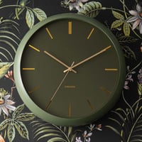 カールソン◆KARLSSON  KA5840GR◆デザイン掛け時計(40cm)◆モスグリーン◆アルマンドブリーベルド