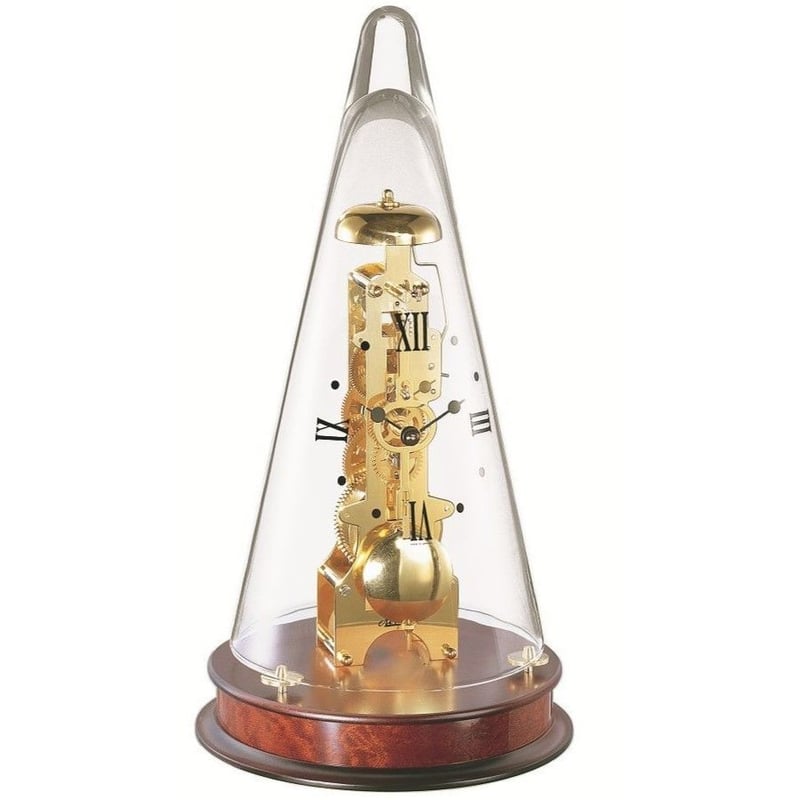 ヘルムレ◇Hermle 22716-070791◇ 円錐形のドームガラス 置き時計