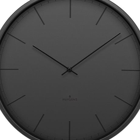 ホイヘンス◆HUYGENS HU16302◆ブラック掛け時計◆サイレントウォールクロック◆直径45cm