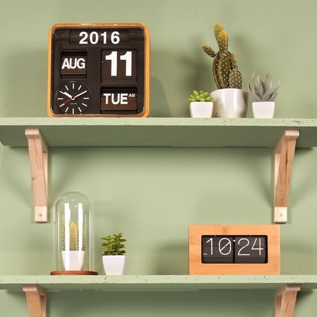 カールソン◆KARLSSON KA5364WD◆ミニフリップ壁掛け時計(ウッド)◆Mini Flip Wall Clock