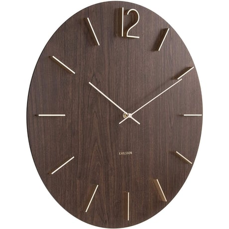カールソン◆Karlsson KA5697DW◆MEEK/ミーク壁掛け時計(50cm)◆ダークウッド