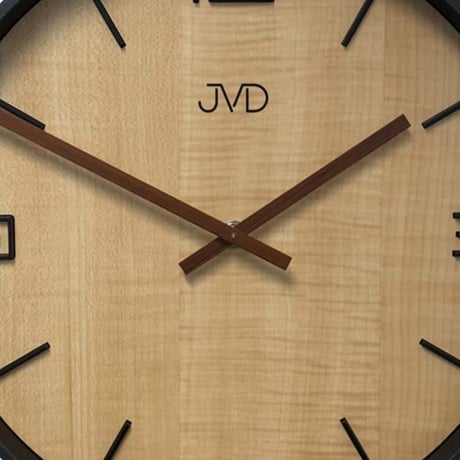 JVD◆HC22.2◆ウォールクロック、壁掛け時計◆ベージュ◆チェコ共和国、東欧時計