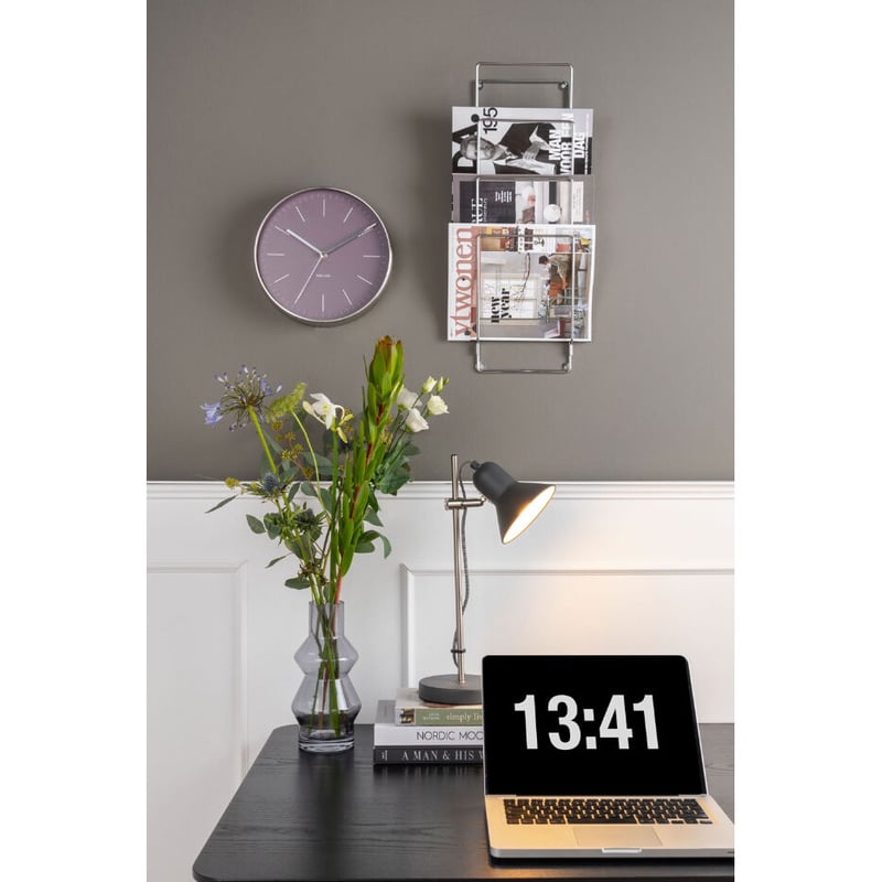 カールソン◇KARLSSON KA5732PU◇「ミニマル」掛け時計(紫)◇27.5cm