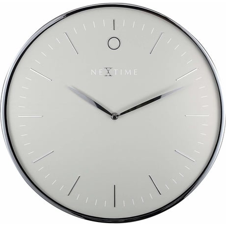 NEXTIME◆NEXT-3235 GS◆ミニマル、シンプル掛け時計◆サイレントクォーツ