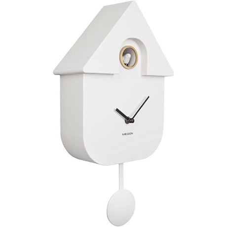 カールソン◆Karlsson KA5768WH◆カッコウ時計・鳩時計・壁掛け時計◆白◆Cuckoo House Clock