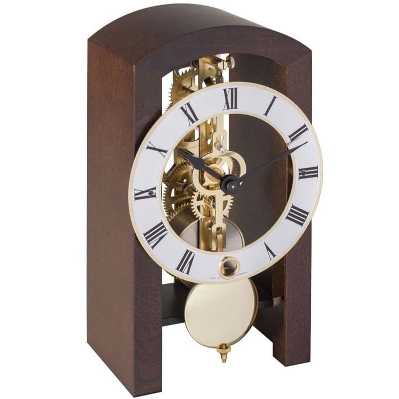 Hermle 置時計 振り子 ヘルムレ スケルトン 手巻き 鍵巻き ドイツ製