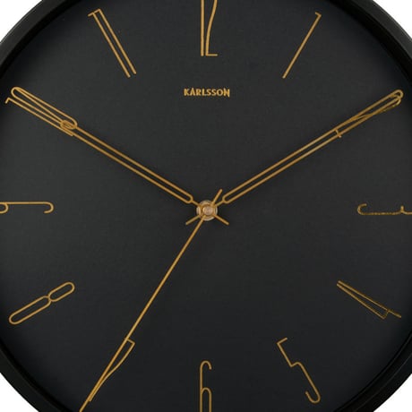 カールソン◆KARLSSON KA5898BK◆オフィスクロック(ブラック)◆直径35cm
