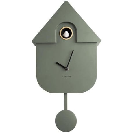 カールソン◆Karlsson KA5768GR◆カッコウ時計・鳩時計・壁掛け時計◆グレー◆Cuckoo House Clock