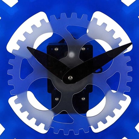 NEXTIME◆NEXT NE-3241BL◆ムービングギア 壁掛け時(ブルー)◆MOVING GEARS