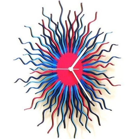 メデューサクロック◆ARD001.12.104◆デザイン掛け時計 (ブルー系)◆Medusa Wall Clock
