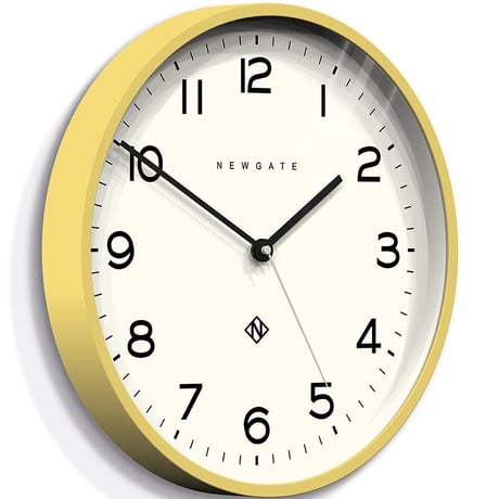 ニューゲート◆Newgate NUMTHR129CHY◆イエロー掛け時計 (37㎝)◆ナンバースリーエコー ウォールクロック