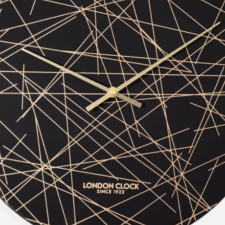 ロンドンクロック◆LONDON CLOCK 01287◆幾何学模様の壁掛け時計◆クォーツムーブメント