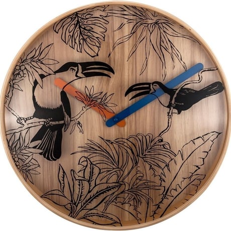 NEXTIME◆NEXT-3230◆Tropical Birds 掛け時計◆Tropic Like Nextime