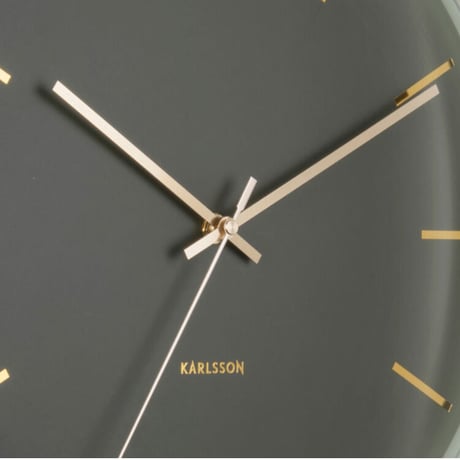 カールソン◆KARLSSON  KA5840GR◆デザイン掛け時計(40cm)◆モスグリーン◆アルマンドブリーベルド