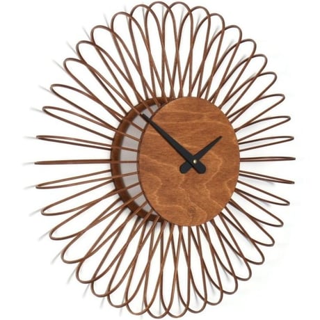FARBFLUT DESIGN◆CIRCULO サーキュロ◆デザイナーの壁掛け時計◆55 cm◆コニャック