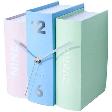 カールソン◆KARLSSON KA5630◆テーブルクロックブック置時計◆ミックス②◆Table Clock Book