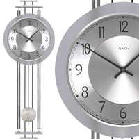 ドイツ アームス AMS 9652 クオーツ 掛け時計 (掛時計) シルバー ドイツ アームス AMS 9652 クオーツ 掛け時計 (掛時計) シルバー