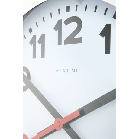 NEXTIME◆NEXT 3999AR◆"STATION"ステーション 壁掛け時計(白)◆35 cm◆サイレントクォーツ