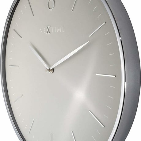 NEXTIME◆NEXT-3235 GS◆ミニマル、シンプル掛け時計◆サイレントクォーツ