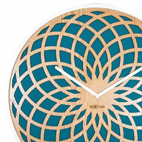 NEXTIME◆NEXT-3150TQ◆ "SUN SMALL" 掛け時計◆ターコイズ仕様◆サイレントクォーツ
