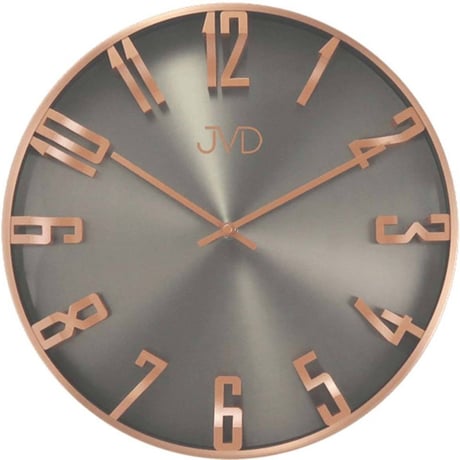 JVD◆HO171.2◆ローズゴールドの壁時計◆直径35cm◆チェコ共和国、東欧時計