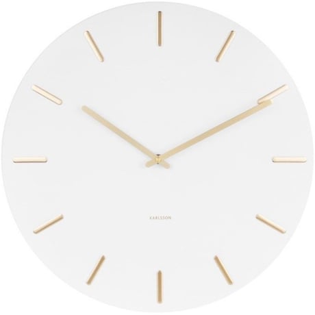 カールソン◆KARLSSON KA5716WH◆チャームウォールクロック(ホワイト)◆45cm◆Charm Wall Clock