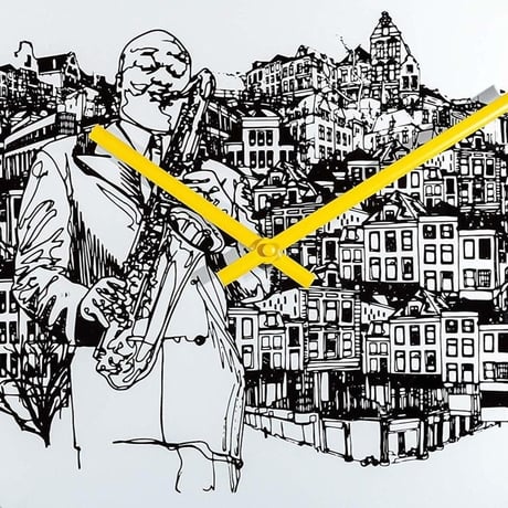 NEXTIME◆NEXT 8192◆"Sax City"サックスシティ掛け時計◆ティムスーンホーフェン