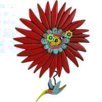 アレン デザイン スタジオ◇P1306◇消防車と犬の消防士/ 振り子時計