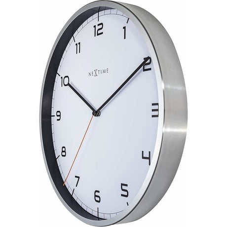 NEXTIME◆NEXT 3080wi◆「Company Arabic」壁掛け時計(白)◆35 cm◆サイレントクォーツ