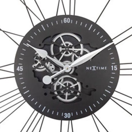 NEXTIME◆NEXT 3260ZI ◆ローマンギア掛け時計◆Ø90.5cm(特大サイズ)◆ROMAN GEAR