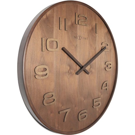 NEXTIME◆NEXT 3095BR◆ウッドウッド掛け時計◆Ø53cm◆Wood Wood Medium