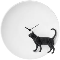 ハオシ◆HAOSHI◆4710405401154◆Cat X Clock/猫X時計◆掛け時計◆Ø25xD9cm