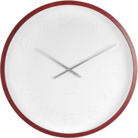 カールソン◆KARLSSON KA5471◆ミスターホワイト 掛け時計(ダークウッド)◆Mr White Numbers Wall Clock