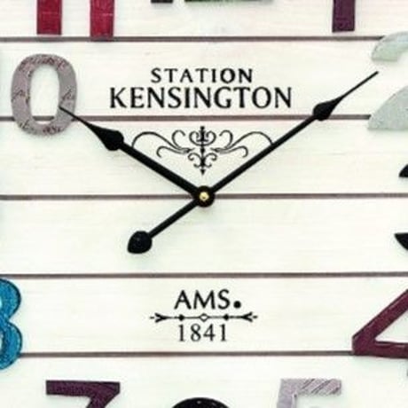 アームス◆AMS 9538◆KENSINGTON駅 掛け時計◆クォーツムーブメント