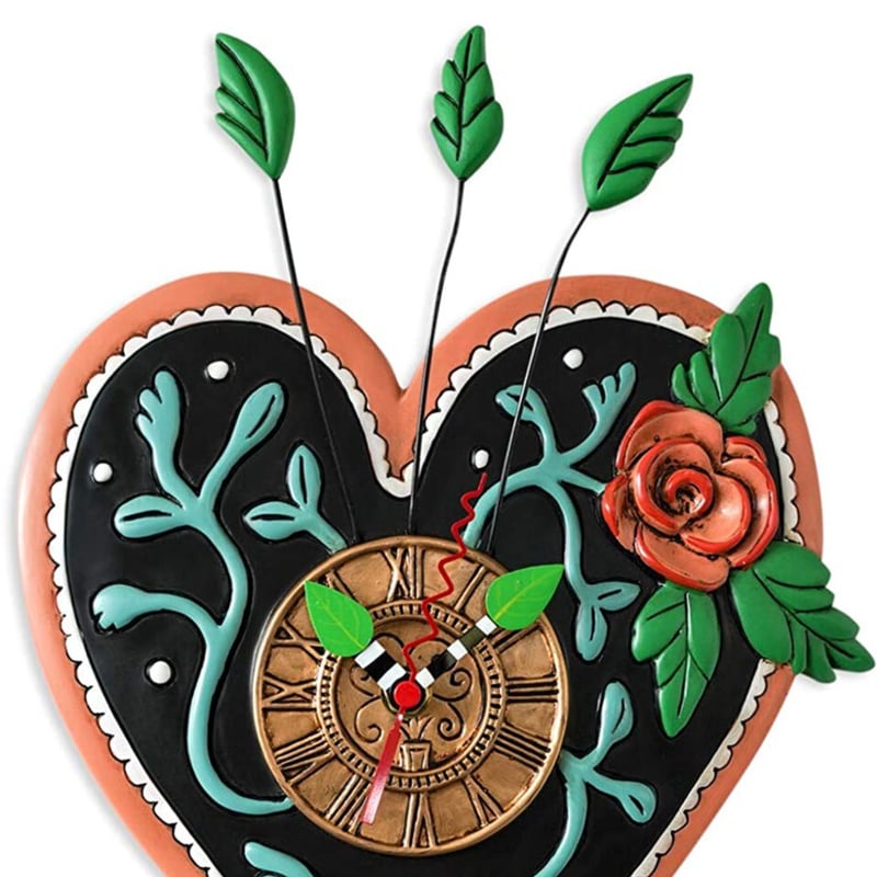 アレン デザイン スタジオ◇P2054◇ハートと薔薇/掛け時計◇ALLEN