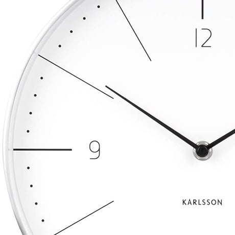 カールソン◆Karlsson KA5682WH◆NORMANN 壁掛け時計◆Ø27.5cm◆ヨハネス・リドナー