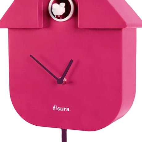 レッドキャンディ◆FI-CL1629◆カッコウ時計・鳩時計・壁掛け時計◆ピンク◆Cuckoo House Clock