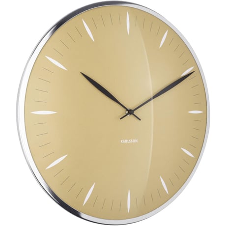 カールソン◆Karlsson KA5761YE◆リーフガラス壁掛け時計◆Ø40cm◆Boxtel＆Buijs