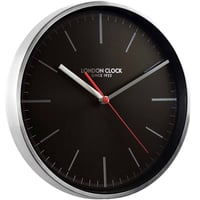 ロンドンクロック◆LONDON CLOCK 01103◆モダンウォールクロック(黒)◆クォーツムーブメント
