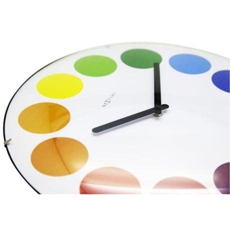 NEXTIME ◆NEXT3166◆ドットドーム時計 掛け時計 (白)◆Nextime Dots Dome Clock