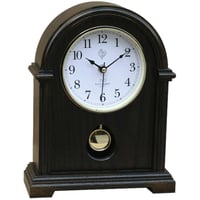 JVD◆HS13.2◆振り子付き 置き時計 (ブラック)◆ウェストミンスター◆チェコ共和国、東欧時計