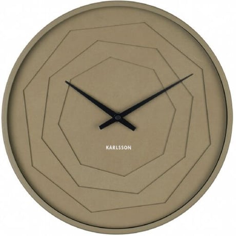 カールソン◆Karlsson KA5850MG◆レイヤード折り紙 壁掛け時計(30cm)◆モス◆LayeredOrigami