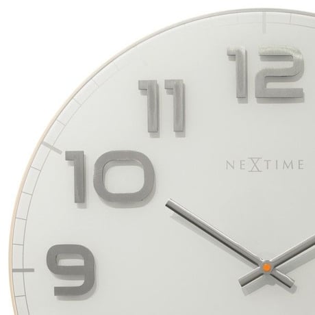 NEXTIME◆NEXT  3105WI◆クラッシィラージ壁掛け時計(白)◆ø50 cm x 3,5 cm◆Classy Large