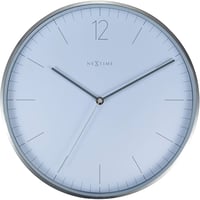 NEXTIME◆NEXT  3254WI◆エッセンシャルシルバー 掛け時計◆Ø34cm◆ESSENTIAL SILVER
