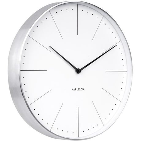 カールソン◆KARLSSON  KA5681WH◆ノーマン壁掛け時計(ホワイト)◆Normann Wall Clock