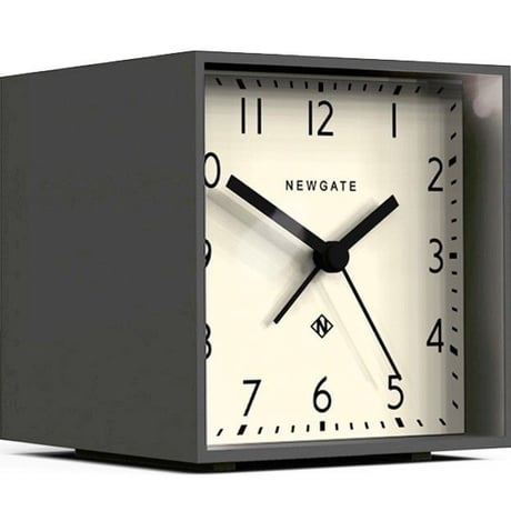 ニューゲート◆Newgate CUBI410GGY◆ 立方体 目覚まし時計 (白)◆Cubic Gravity
