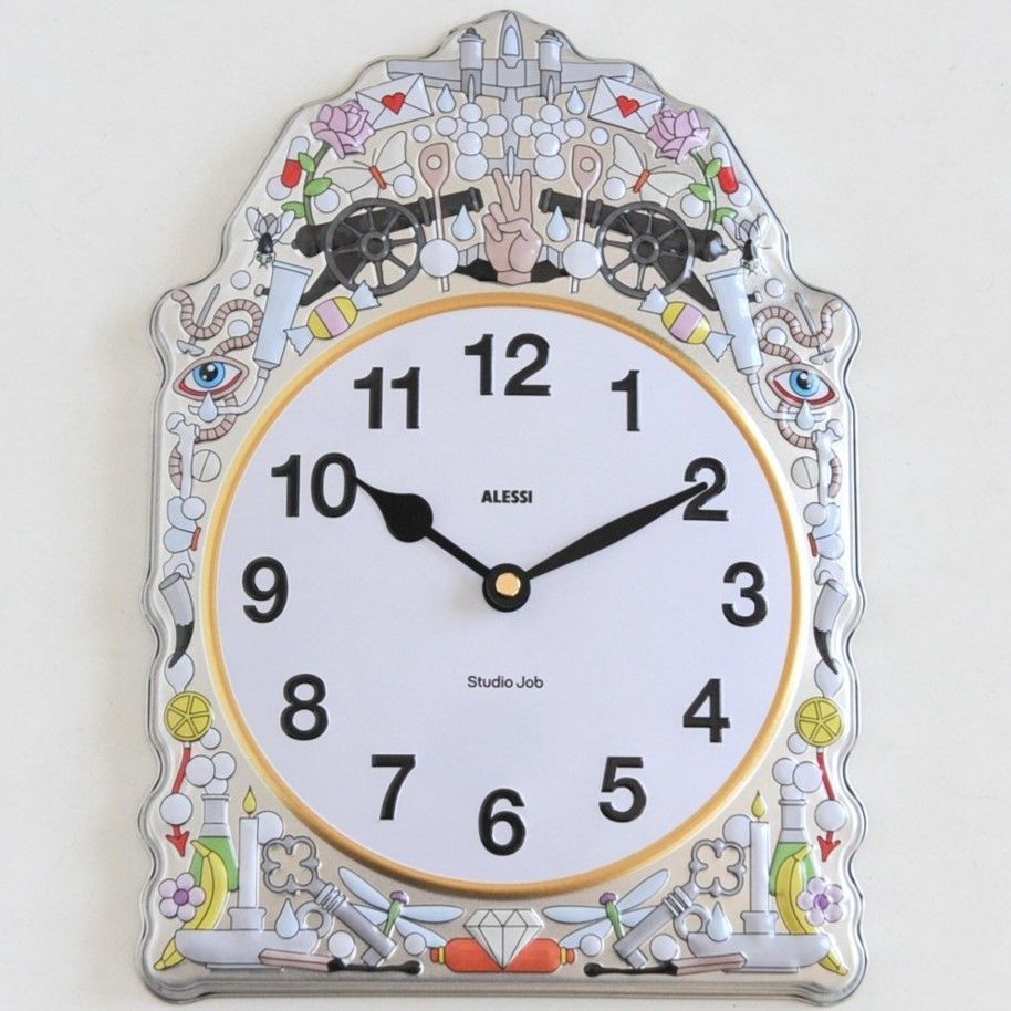 アレッシィ◇ALESSI SJ01 ◇コムトワーズクロック、 アナログ 掛け時計
